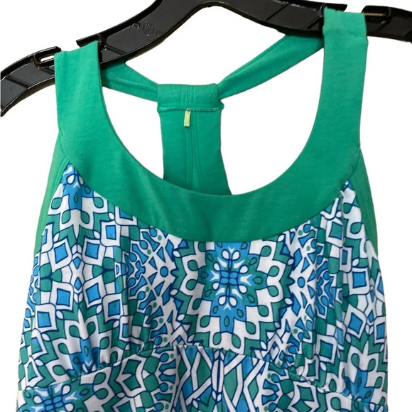 Prana Cali Recycled Polyester Jersey Knit Padded Racerback Tank Dress XS - Picture 2 of 9